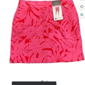 NWT Pink and Red Floral Skirt Skort XXL